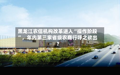 黑龙江农信机构改革进入“操作阶段	”，年内第三家省级农商行呼之欲出？-第2张图片