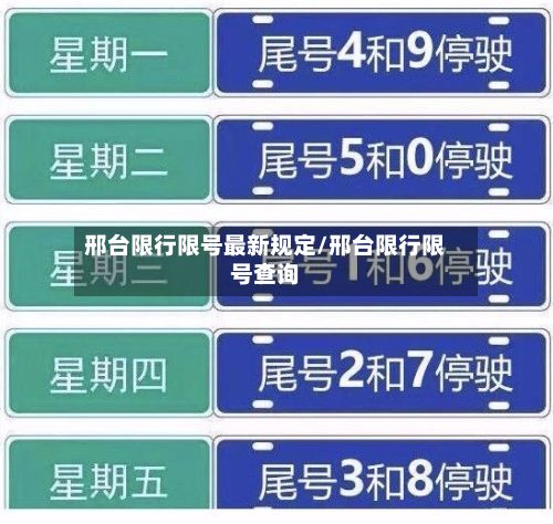 邢台限行限号最新规定/邢台限行限号查询