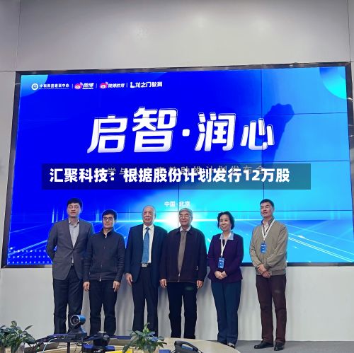 汇聚科技：根据股份计划发行12万股