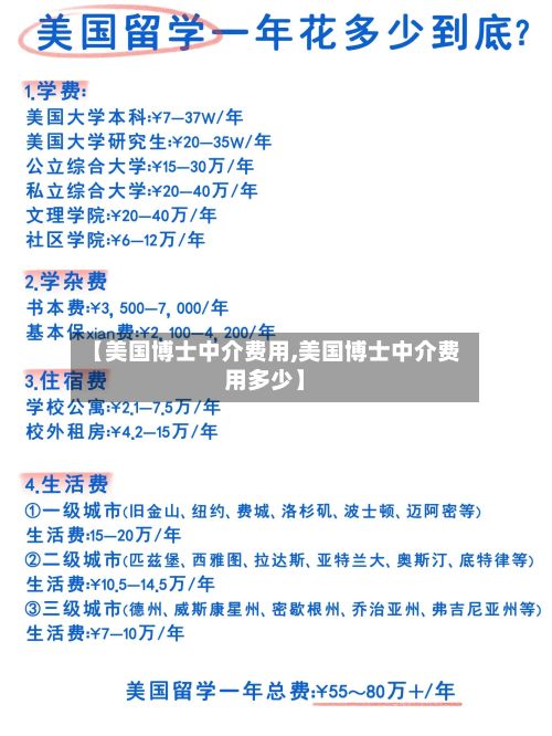 【美国博士中介费用,美国博士中介费用多少】