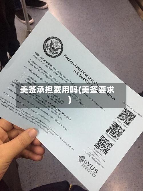 美签承担费用吗(美签要求)-第2张图片