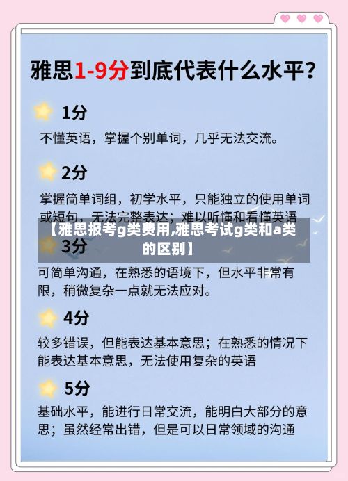 【雅思报考g类费用,雅思考试g类和a类的区别】-第3张图片