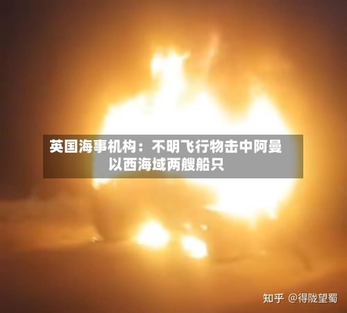 英国海事机构：不明飞行物击中阿曼以西海域两艘船只